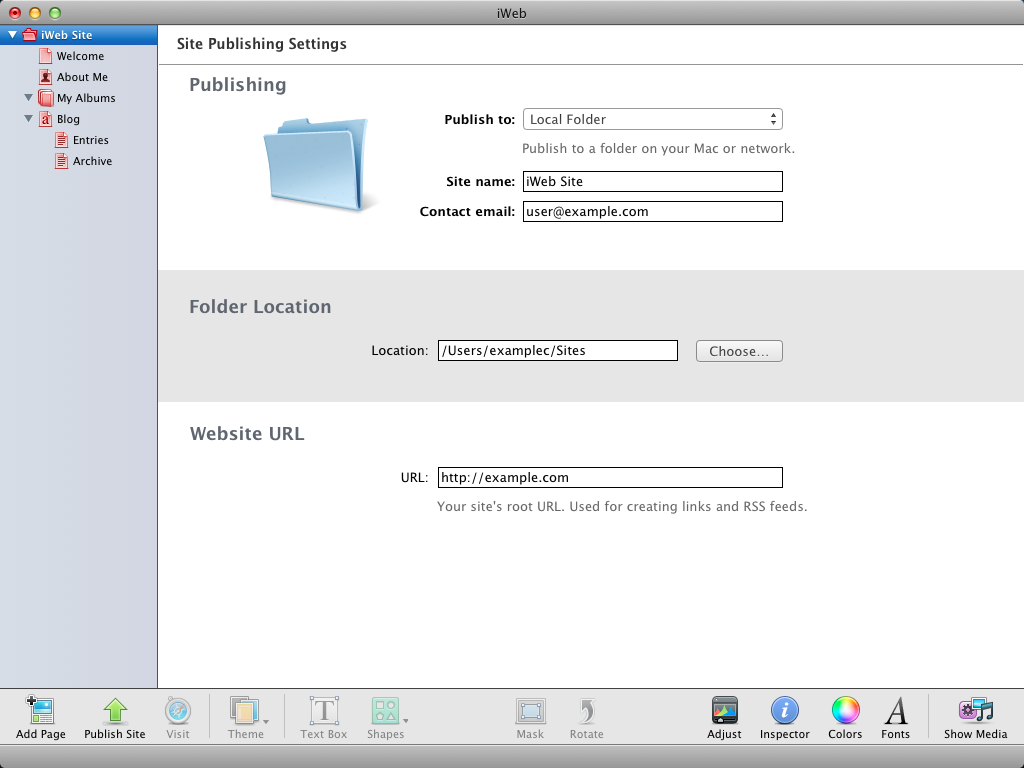 iweb_local_folder