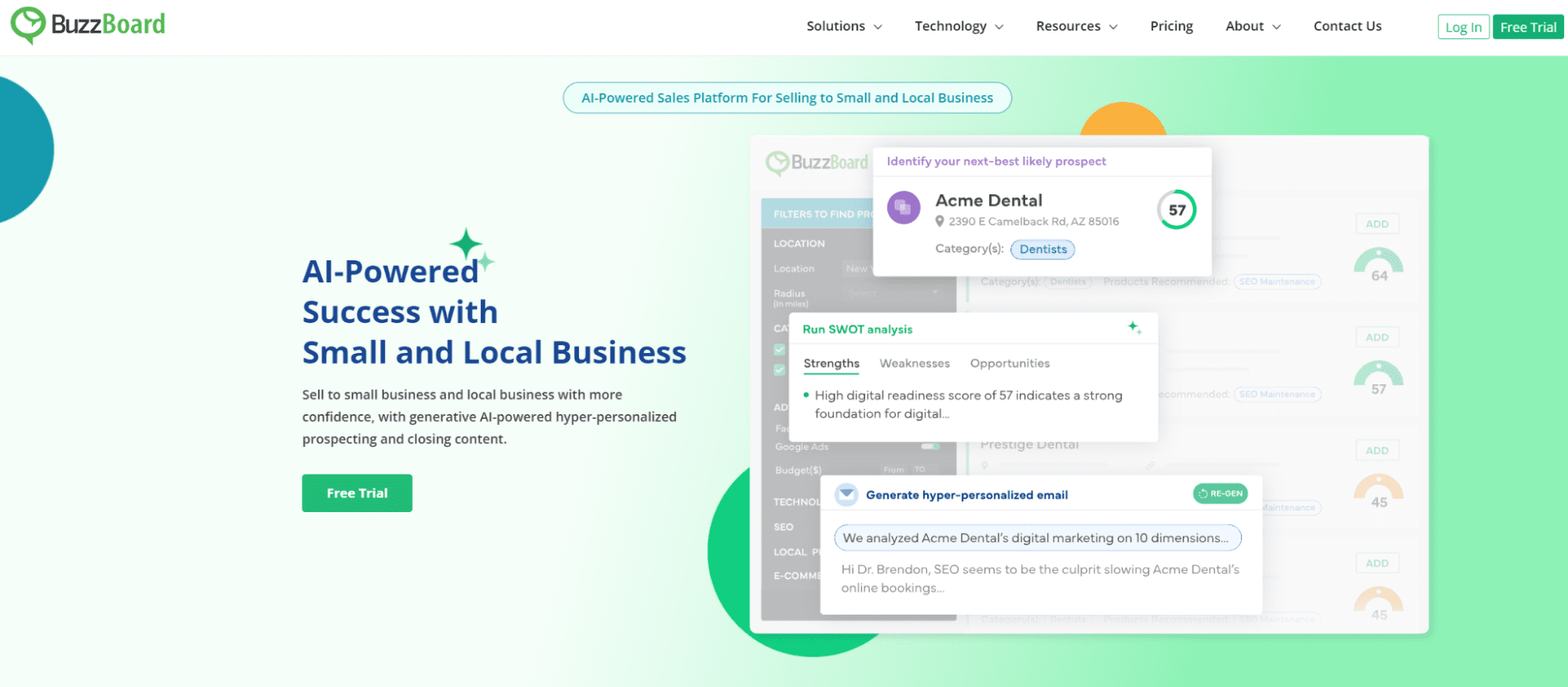 BuzzBoard uses the domain name of buzzboard.ai.