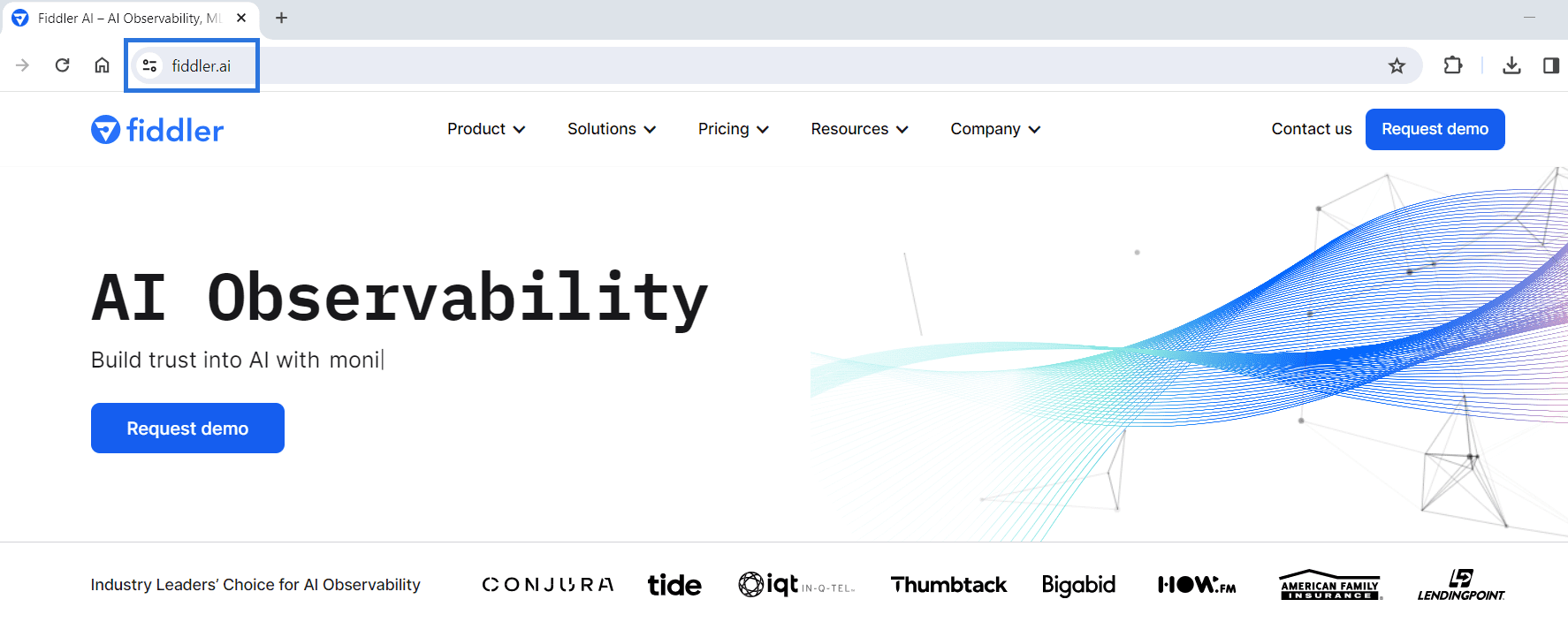Fiddler uses the domain name of fiddler.ai.