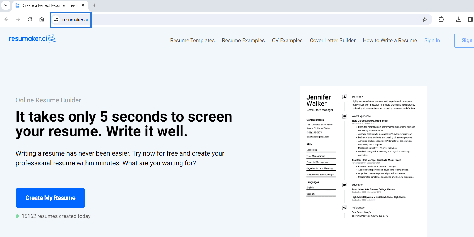 You can create resumes quickly with AI tools.
