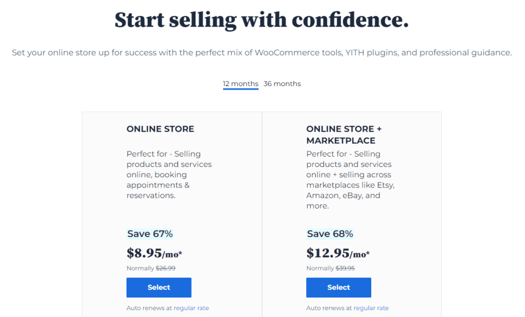 wordpress plans