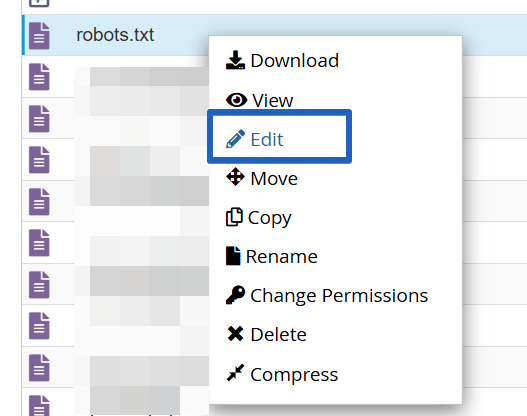 robots.txt file text editor