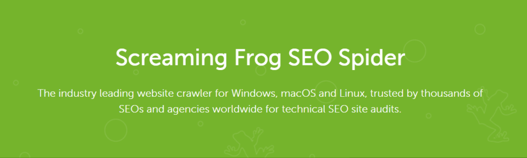 SCreaming frog seo tool