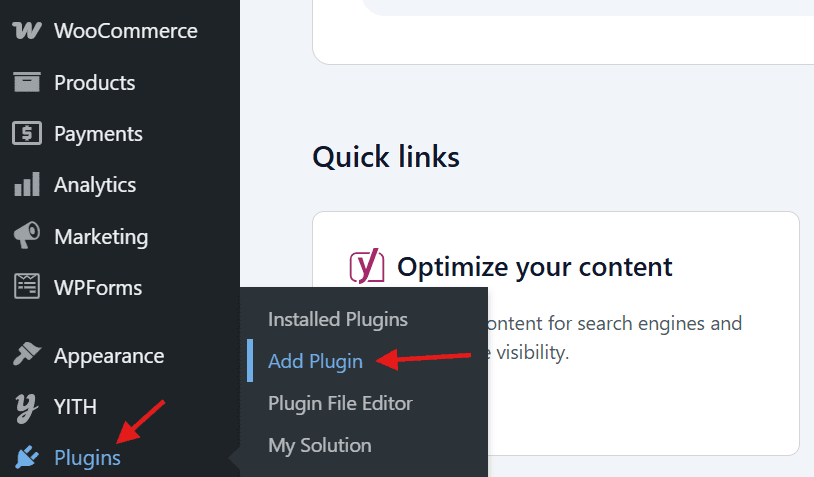 click on add plugin