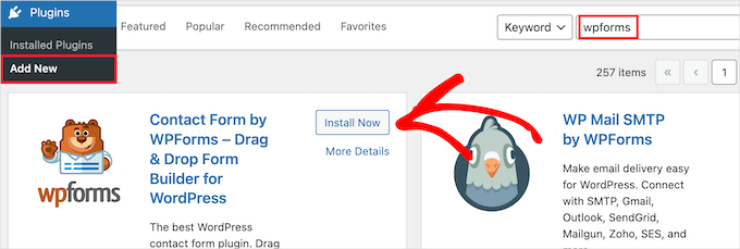 Click on Install Now