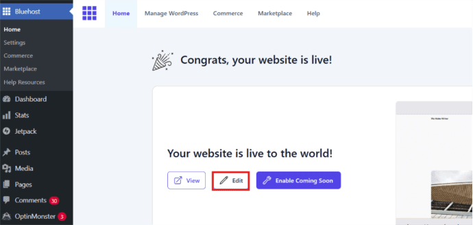 Click on ‘Edit’.