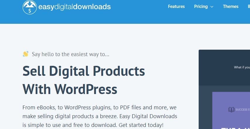 Plugin de comercio electrónico de WordPress - Easy Digital Downloads