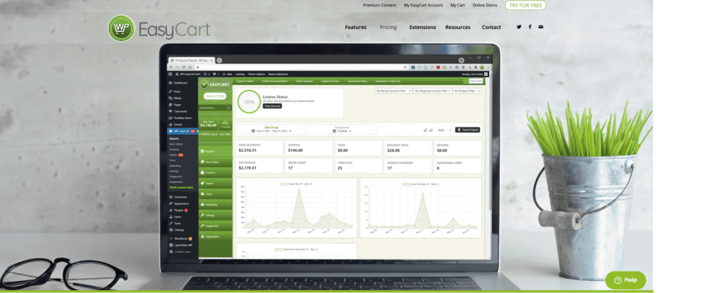 Plugin de comercio electrónico de WordPress - WP EasyCart