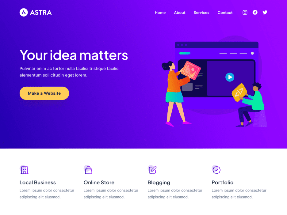 Types of WordPress themes : Multipurpose themes