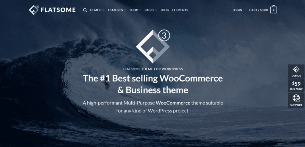Flatsome WooCommerce WordPress theme.