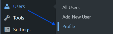 Go to User Profile