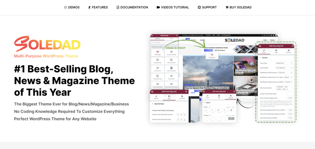 Soledad WooCommerce WordPress theme.