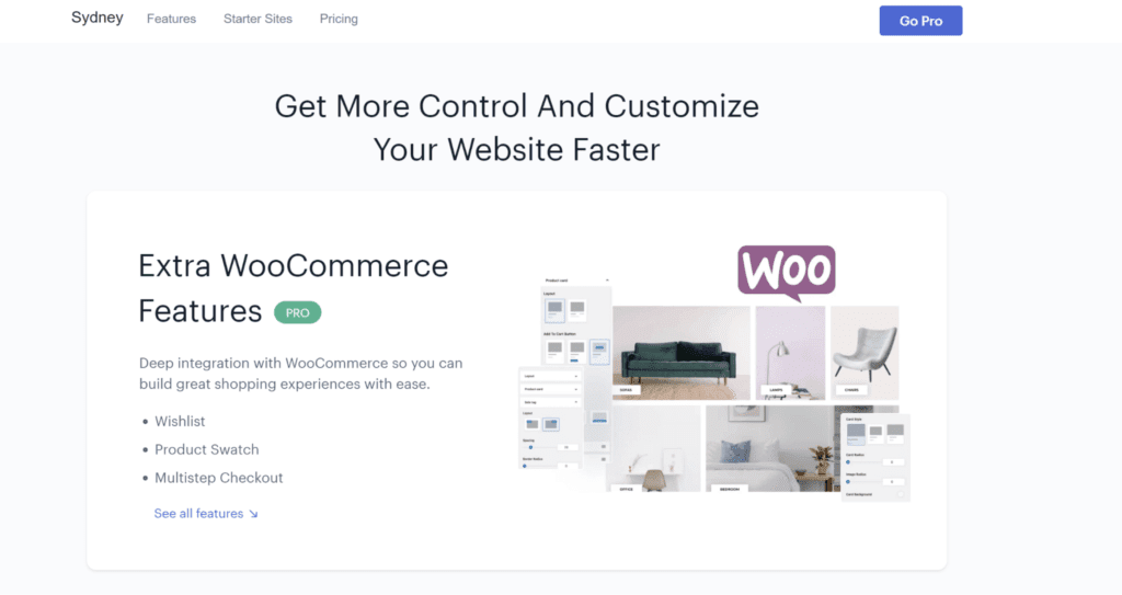 Sydney WooCommerce WordPress theme.