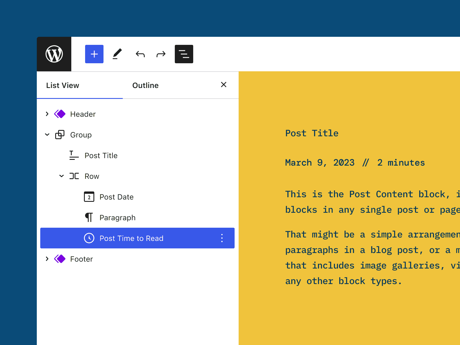 Gutenberg 15.3 introduces the Time to Read block.
