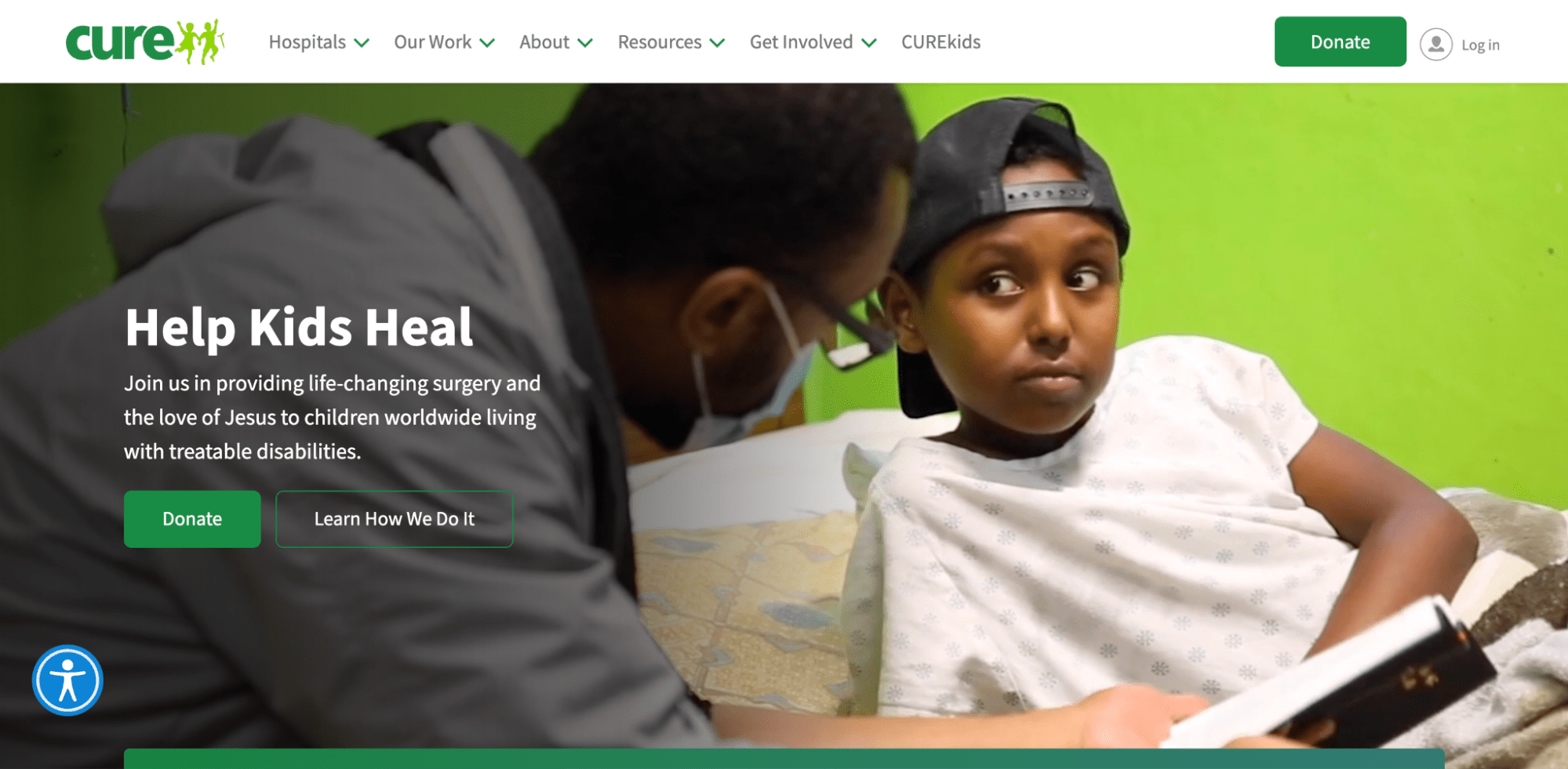 CURE International uses WordPress for its website.