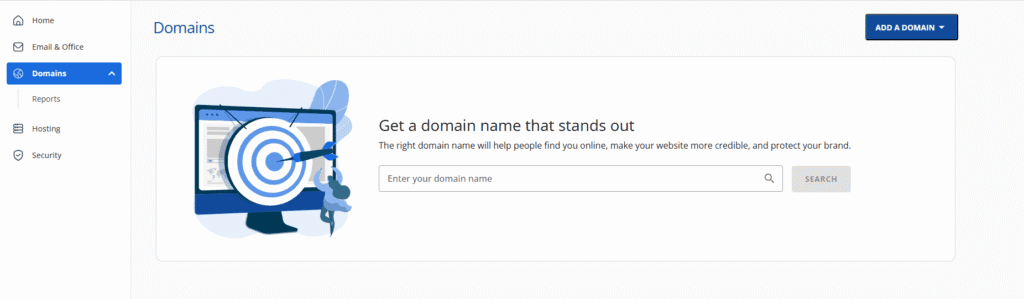 Domains in Bluehost Control Panel