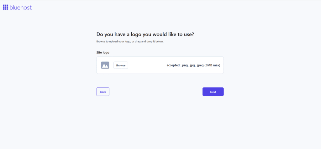 Upload logo of your brand