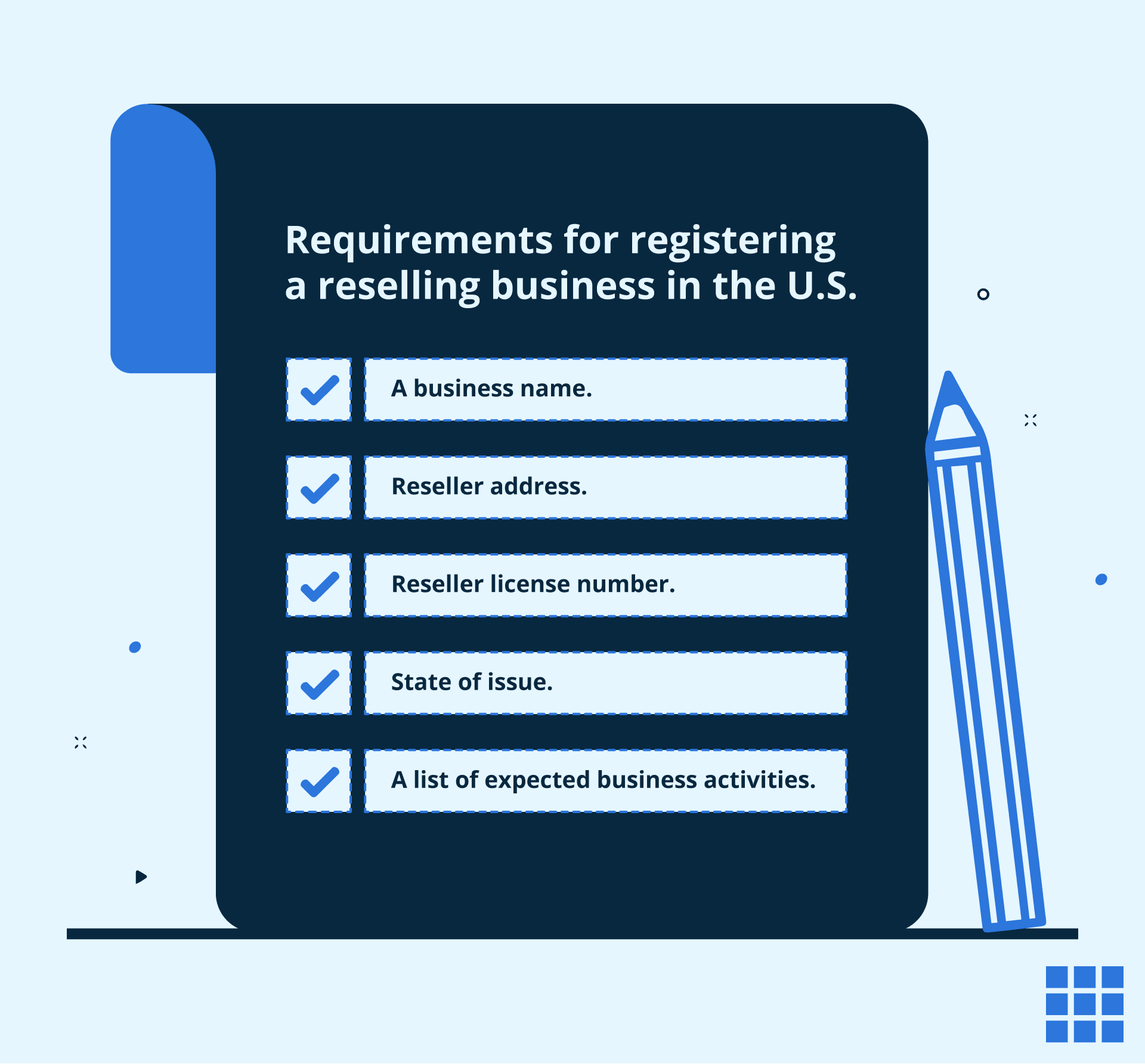 Considere los documentos legales necesarios para administrar un negocio de reventa.