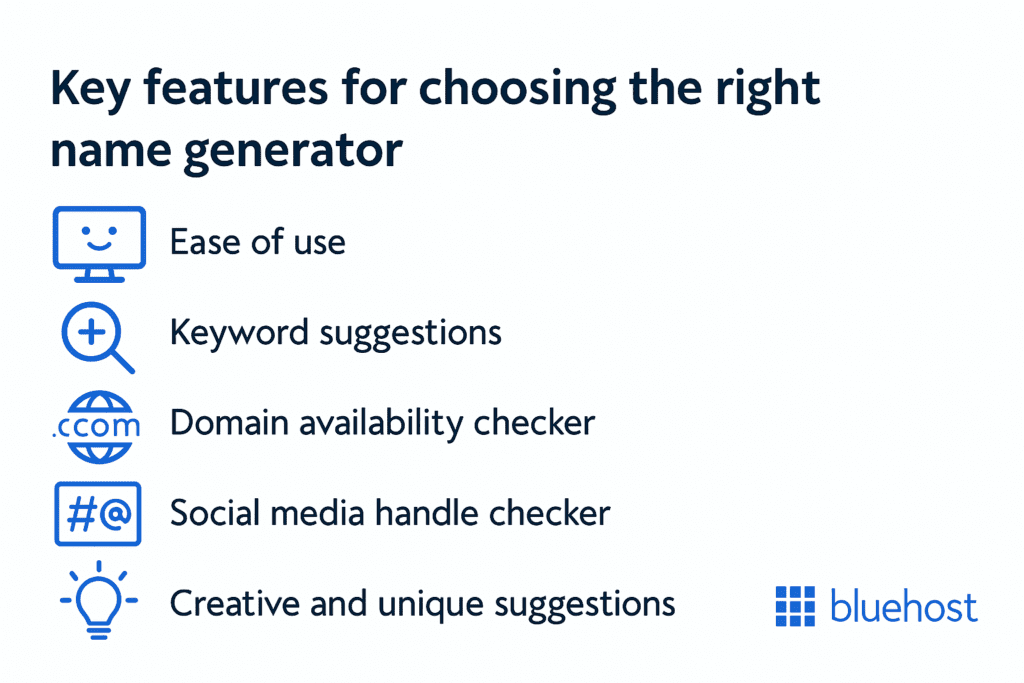 Key features to look for business name generator