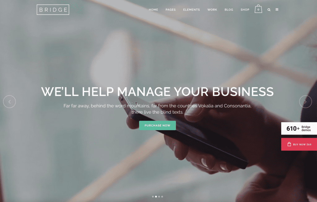 bridge woocommerce theme