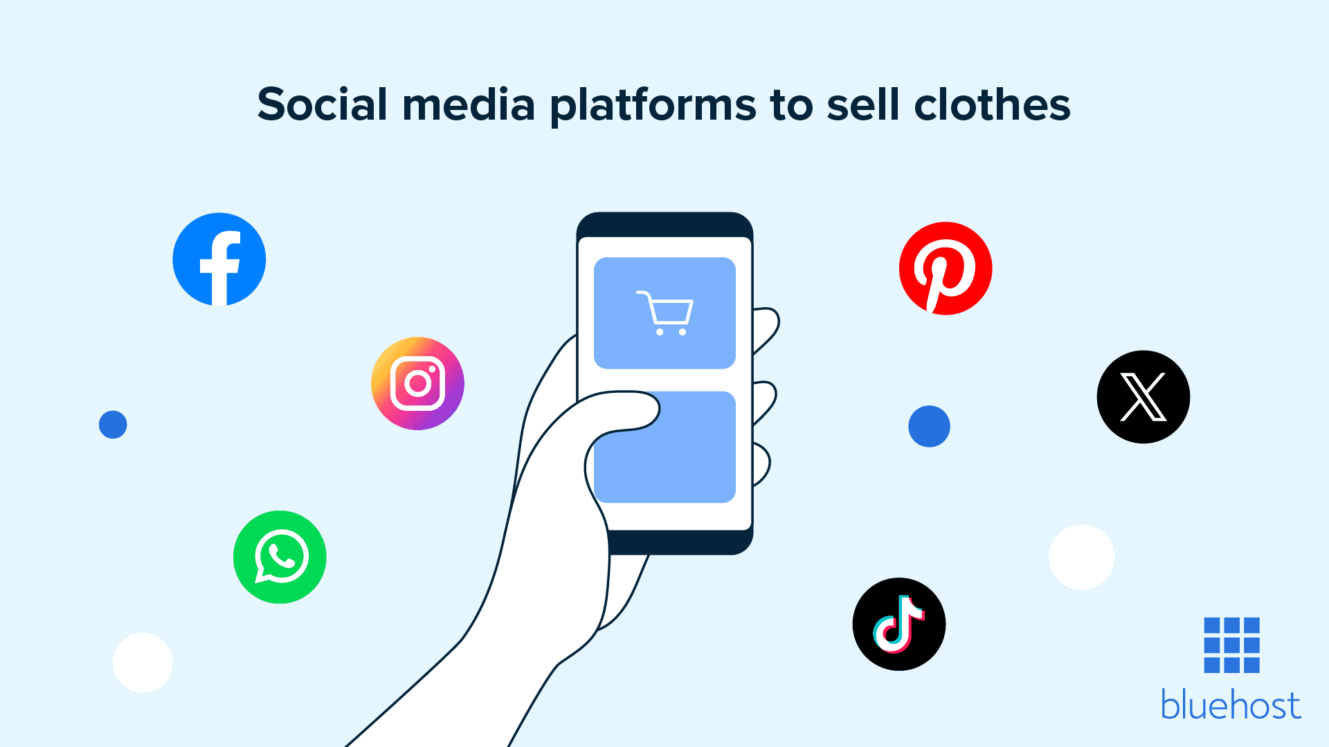Plataformas de redes sociales populares donde puedes iniciar un negocio de ropa.