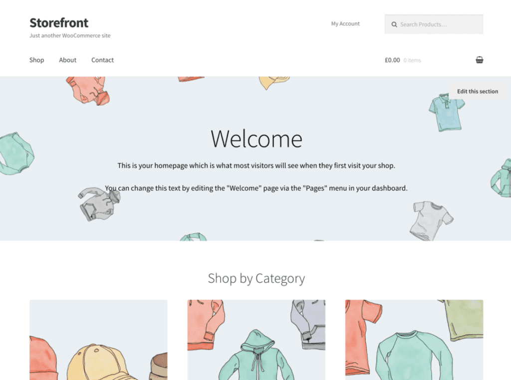 storefront wp woocommerce theme