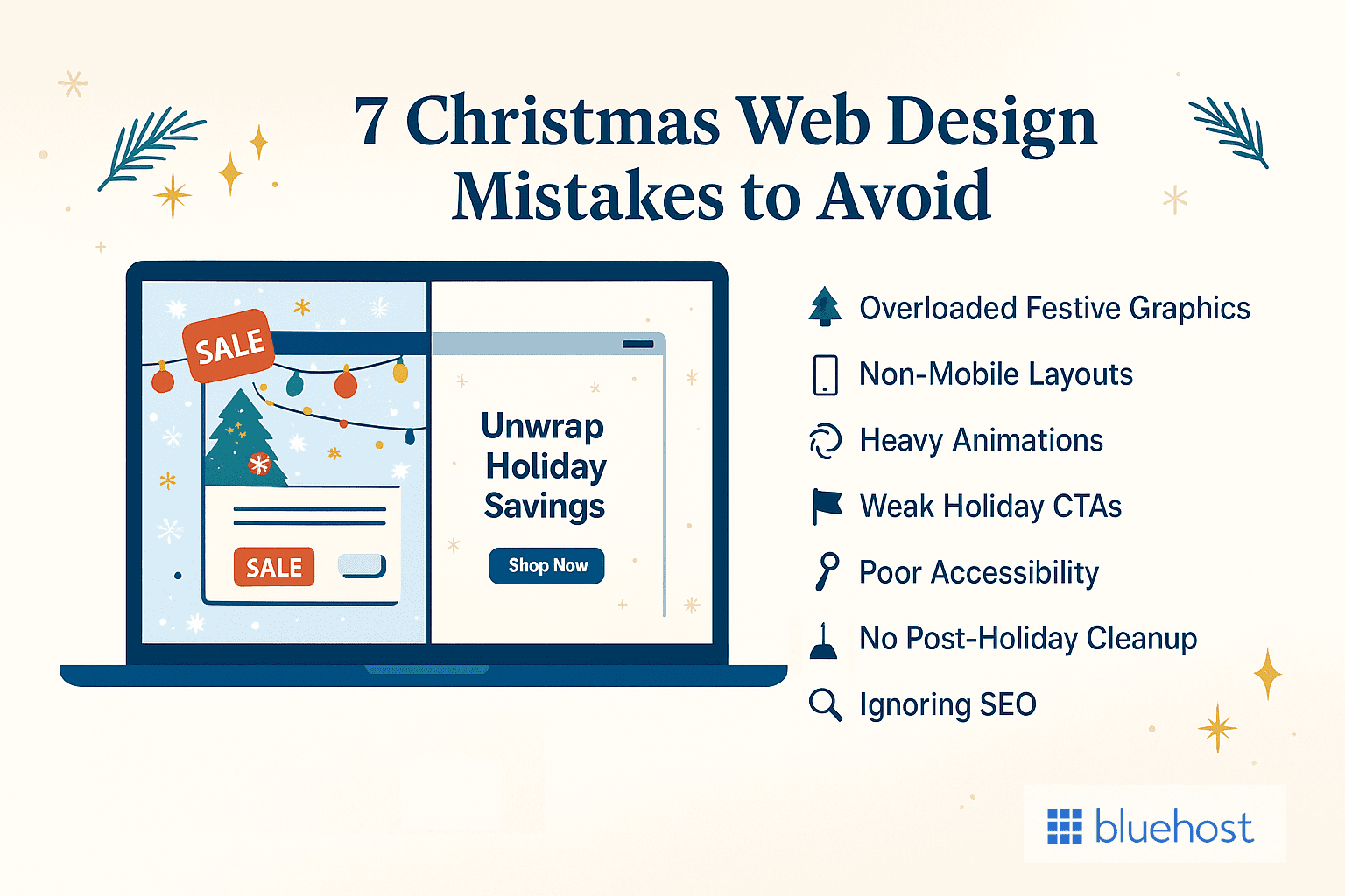 7 common website design mistakes to avoid this Christmas