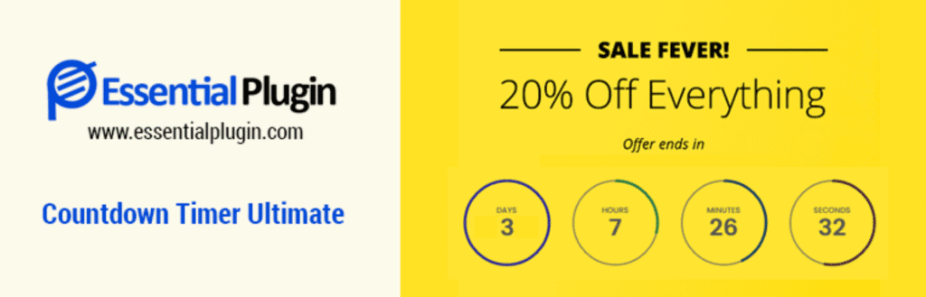 Christmas website design - Coutdown Timer Ultimate Plugin