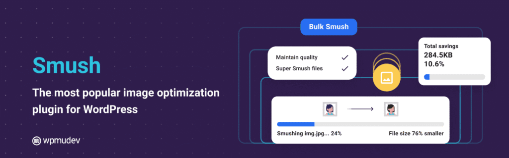 Christmas website design - Smush Plugin
