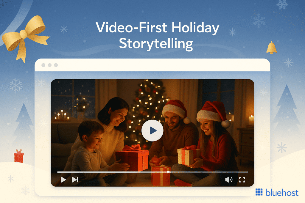 Christmas website design trends - Video-First Holiday Storytelling
