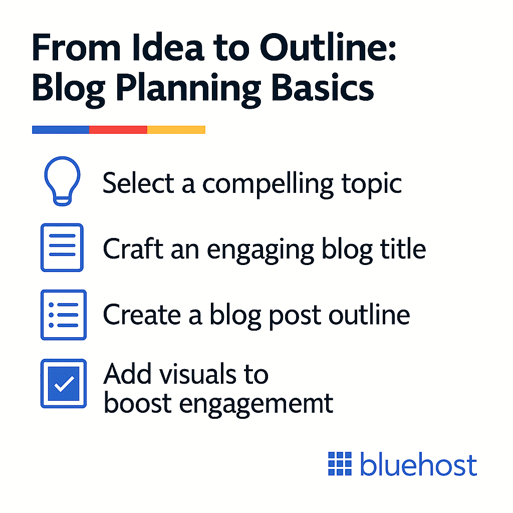 illustration of blog planning 