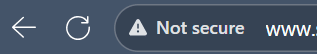 website not secure