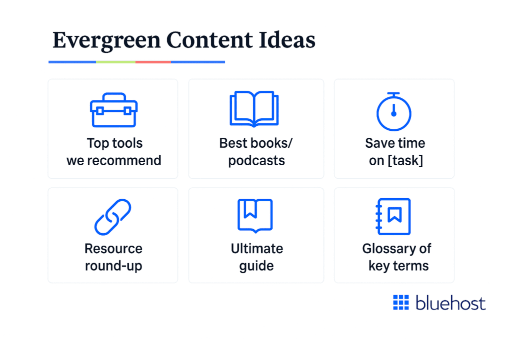 Ideas for evergreen content
