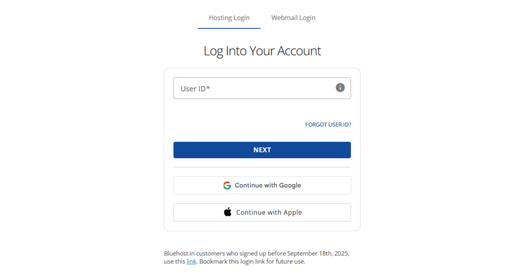 log in to BH account manager