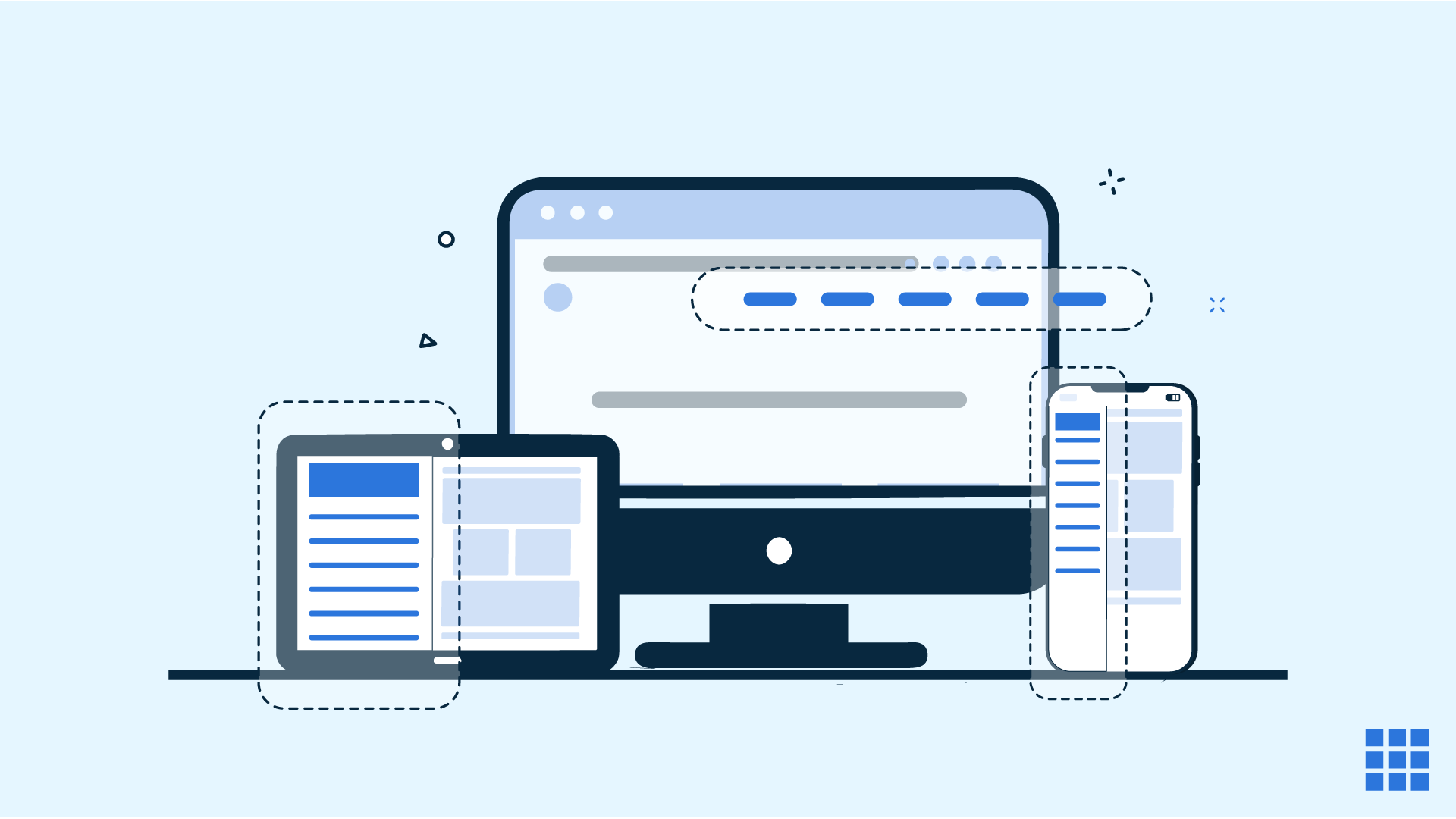 Best practices for website navigation on different devices.