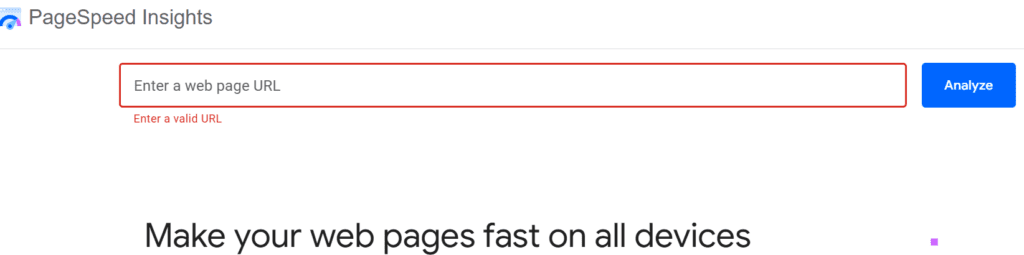 PageSpeed Insights