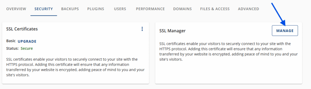 Manage your SSL from SSL Manager