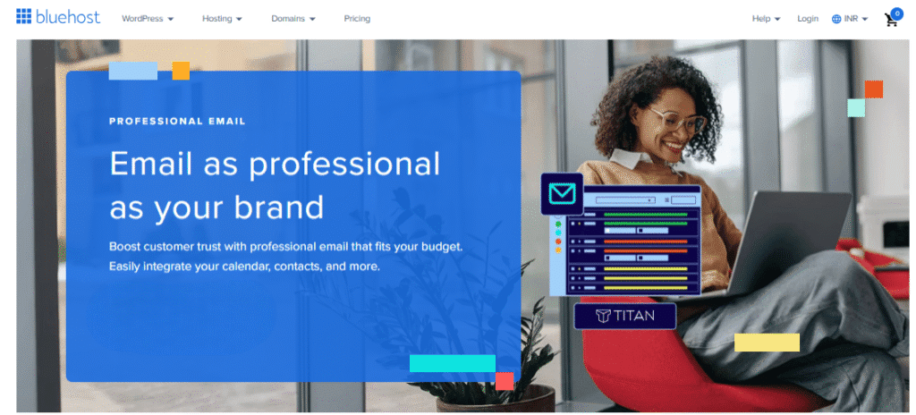 Bluehost professional email