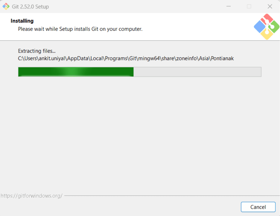 Git setup in your system