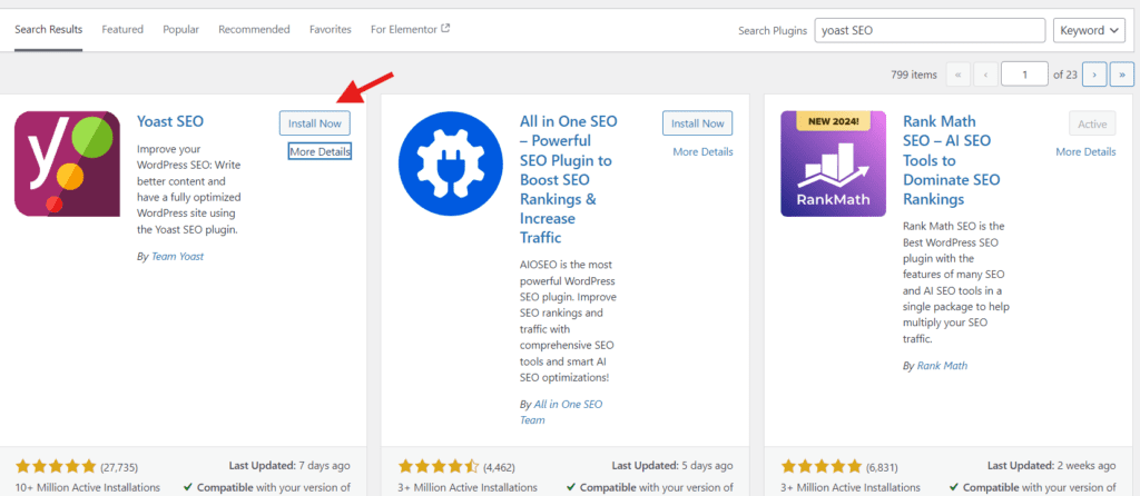 Install Yoast SEO