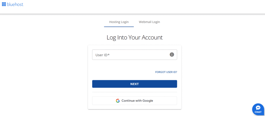 Login to Bluehost Account Manager