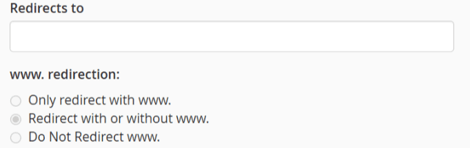 Redirects to