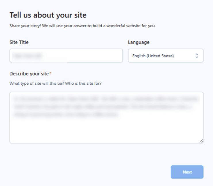Tell us about your site