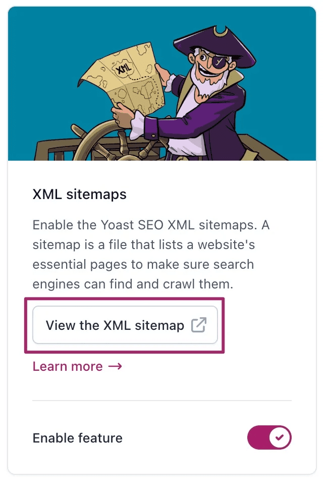 View XML sitemap