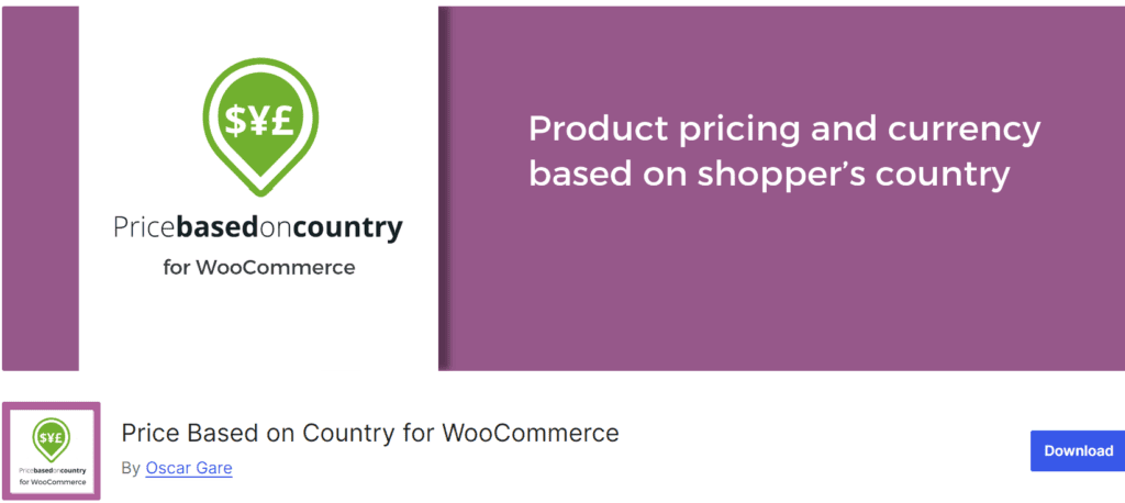 Price Based on Country for WooCommerce plugin