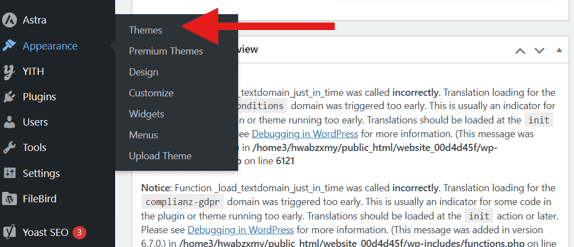Themes in WordPress