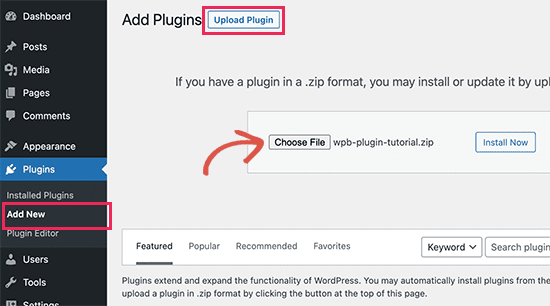 Upload Plugin