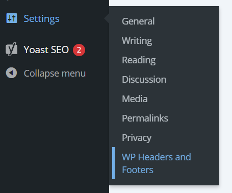 access WP headers and footers