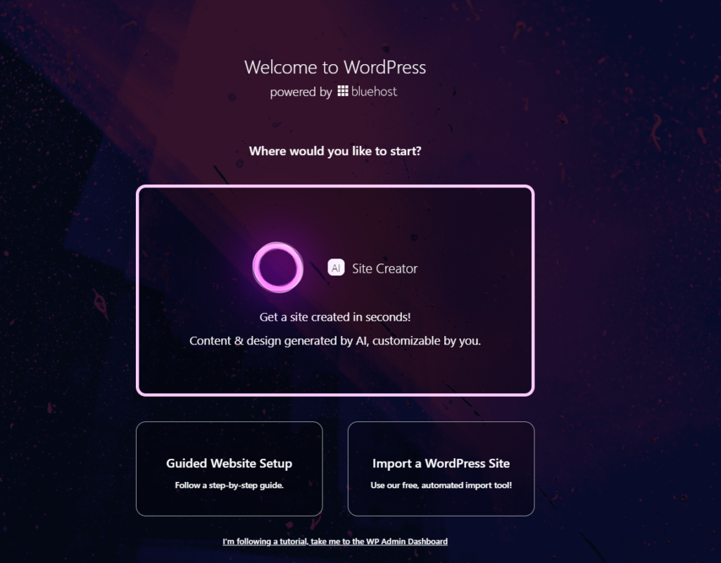 build WordPress website