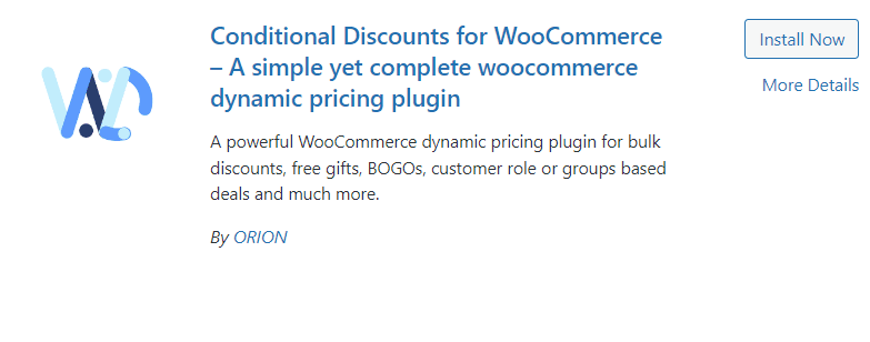 Conditional Discounts for WooCommerce by ORION